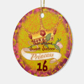 Sweet 16 プリンセス バースデー オーナメント (左)