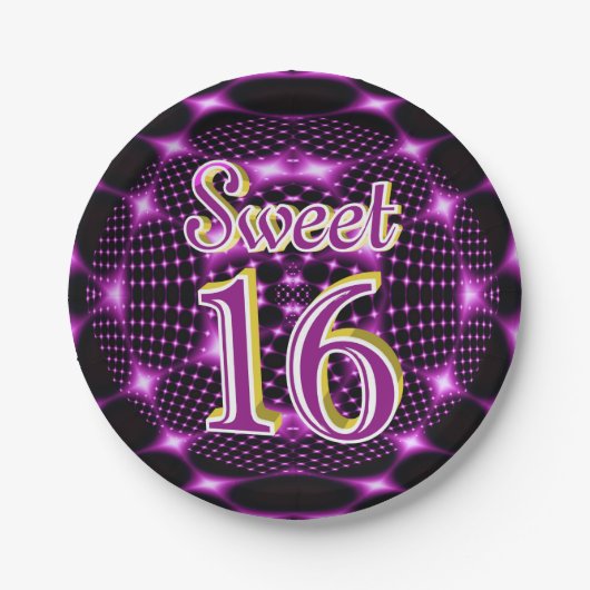 Sweet 16 ペーパープレート (正面)