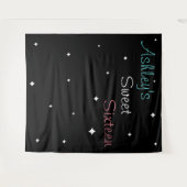 Sweet 16 写真 背景 名前を追加 タペストリー (正面(横))