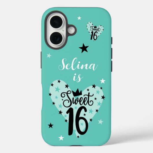 Sweet 16 誕生日 iPhone / iPad カース Case-Mate iPhoneケース (裏面)