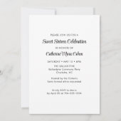 Sweet 16 Birthday Partyの写真 招待状 (裏面)