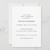 Sweet 16 Birthday Partyの写真 招待状 (裏面)