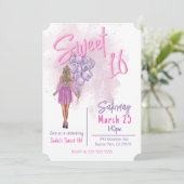 Sweet 16 Birthday Partyへの招待 招待状 (スタンド正面)