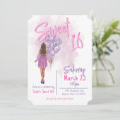 Sweet 16 Birthday Partyへの招待 招待状 (スタンド正面)