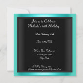 Sweet 16 Birthday Partyへの招待 招待状 (裏面)