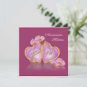 Sweet 16 Birthday Party エレガント招待 招待状 (スタンド正面)