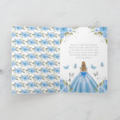 Sweet 16 Blue Princess Blonde Girl カード (内部)