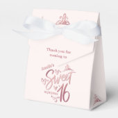 Sweet 16 blush pink フェイバーボックス (正面サイド)