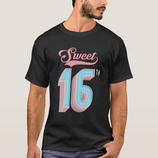 SWEET 16 FINALLY 16th誕生日 Tシャツ (正面)