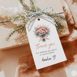 Sweet 16 Floral Thank You Favor Tag ギフトタグ