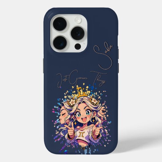 Sweet 16 Gemini Anime iPhone Case Case-Mate iPhoneケース (裏面)