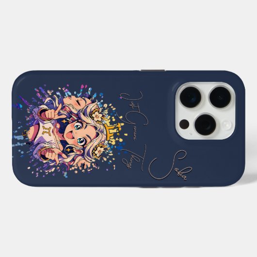Sweet 16 Gemini Anime iPhone Case Case-Mate iPhoneケース (裏面 (横))