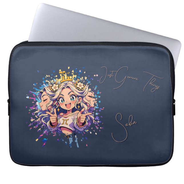 Sweet 16 Gemini Custom Laptop Sleeve ラップトップスリーブ (正面)