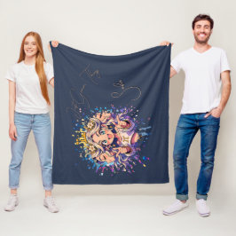 Sweet 16 Gemini Name Fleece Throw フリースブランケット