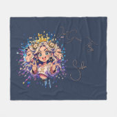 Sweet 16 Gemini Name Fleece Throw フリースブランケット (正面(横))