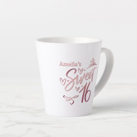 Sweet 16 Gift カフェラテマグ (右アングル)