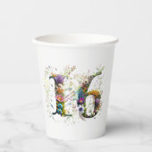 Sweet 16 Happy Birthday Wildflowers Text 紙コップ (正面)