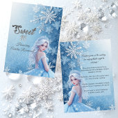 Sweet 16 Icy Blue Silver Winter Personalized Photo 招待状