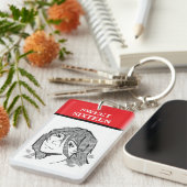 Sweet 16 lineart  キーホルダー (正面右)