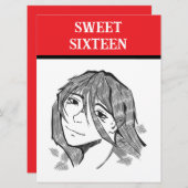 Sweet 16 lineart  シーズンカード (正面/裏面)