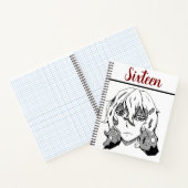 Sweet 16 lineart, happy birthday ノートブック (内部)