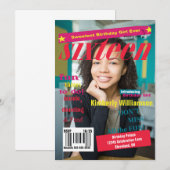Sweet 16 Magazine 誕生日招待状 招待状 (正面/裏面)