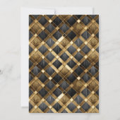 Sweet 16 Masquerade Black金ゴールドID1032 招待状 (裏面)