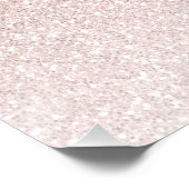 Sweet 16 Party Pink Glitter Welcome Sign Poster ポスター (コーナー)