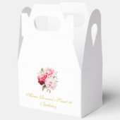 Sweet 16 Personalized Floral Party Favors フェイバーボックス (見開き)