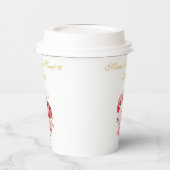 Sweet 16 Personalized  Floral Tableware 紙コップ (左)