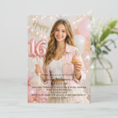 Sweet 16 photo birthday 招待状 (スタンド正面)