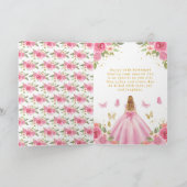 Sweet 16 Pink Princess Blonde Girl カード (内部)