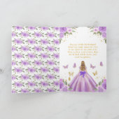 Sweet 16 Purple Princess Blonde Girl カード (内部)