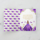 Sweet 16 Purple Princess Blonde Girl カード (内部)