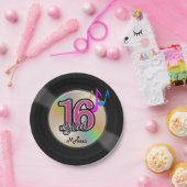 Sweet 16 Rock Musicパーティー パーソナライズされた ペーパープレート (パーティー)