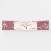 Sweet 16 Rose Gold 横断幕 (横)