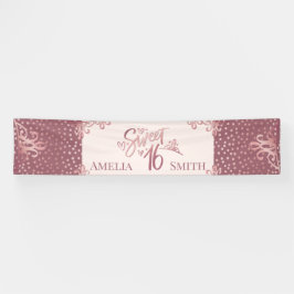Sweet 16 Rose Gold 横断幕