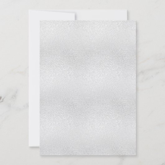 Sweet 16 silver snowflakes elegant party 招待状 (裏面)