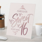 Sweet 16 Sixteen  Pedestal Sign 台座サイン (インサイチュ)
