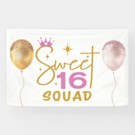 Sweet 16 Squad 横断幕