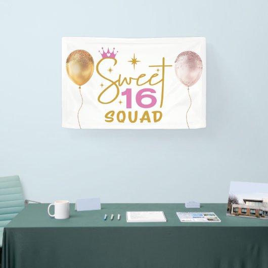 Sweet 16 Squad 横断幕 (トレードショー)