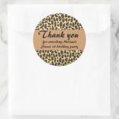 Sweet 16 Thank You Leopard print ラウンドシール (バッグ)