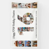 Sweet 16th Birthday Party Number 16 Photo Collage 横断幕 (縦)