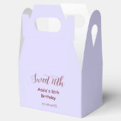 Sweet 16th birthday purple pastel mauve retro name フェイバーボックス (オープン)