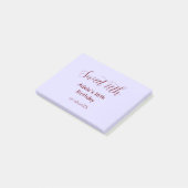 Sweet 16th birthday purple pastel mauve retro name ポストイット (アングル)