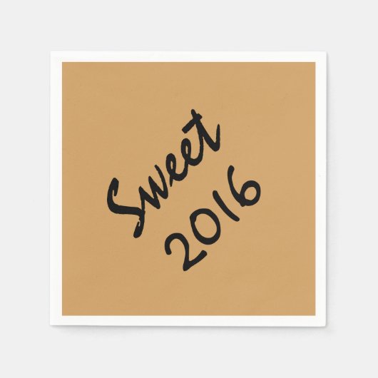 Sweet 2016紙Napkins by RoseWrites スタンダードカクテルナプキン (正面)