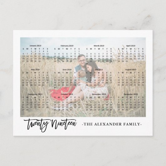 Sweet 2019フォトカレンダーはがき ポストカード (正面)
