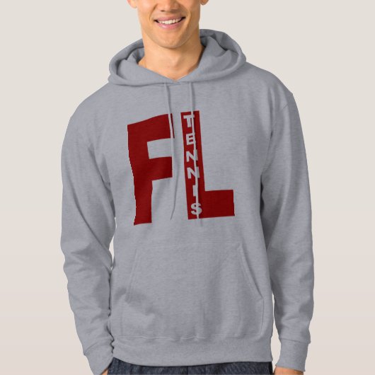Sweet à capuche gris FLORIDA TENNIS パーカ (正面)