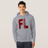 Sweet à capuche gris FLORIDA TENNIS パーカ (正面フル)