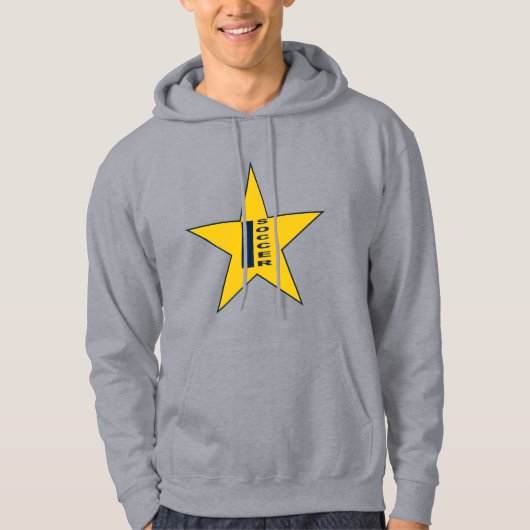 Sweet à capuche gris INDIANA SOCCER パーカ (正面)